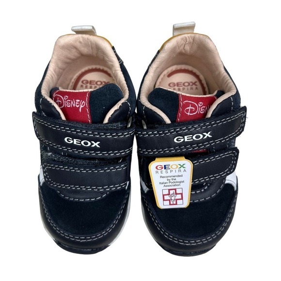 Geox Respira Disney Sneaker Mickey Mouse‎ Duo Monk Straps Baby Boy Blue Size 4 - Picture 5 of 8